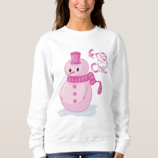 Muñeco de nieve rosa|Fría pero chic! Sweatshirt