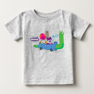 Mung, Chowder, Shnitzel & Truffles in Snail Car Baby T-shirt