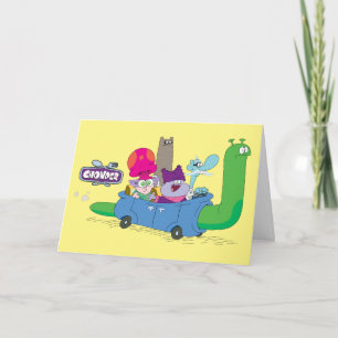 Mung, Chowder, Shnitzel & Truffles in Snail Car Karte