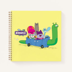Mung, Chowder, Shnitzel & Truffles in Snail Car Notizbuch