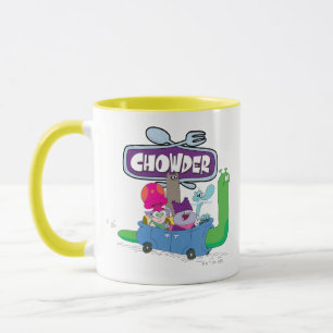 Mung, Chowder, Shnitzel & Truffles in Snail Car Tasse