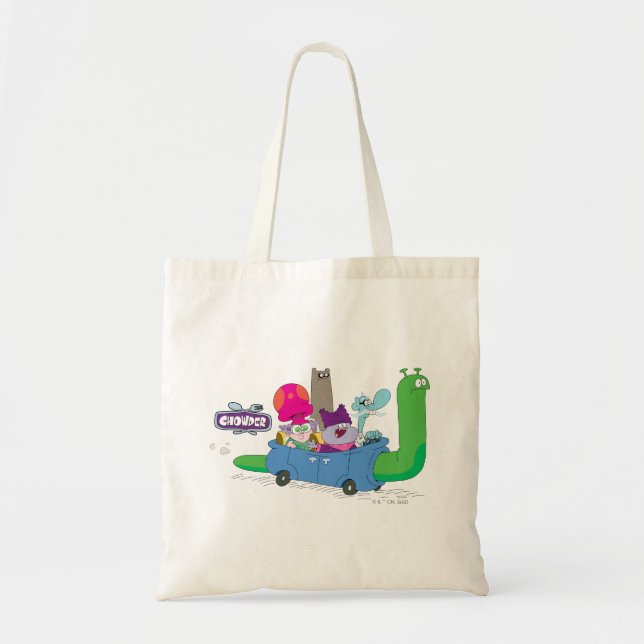 Mung, Chowder, Shnitzel & Truffles in Snail Car Tragetasche (Vorne)