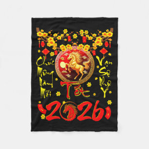 Mung Nam Moi Tet 2026 Vietnamesisches Neujahr Ho Fleecedecke