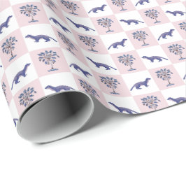 Mungo und Blockdruck Palmetto Baum Geschenkpapier