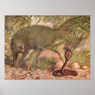 Mungo und Kobra durch Sargent, Vintages wildes Poster