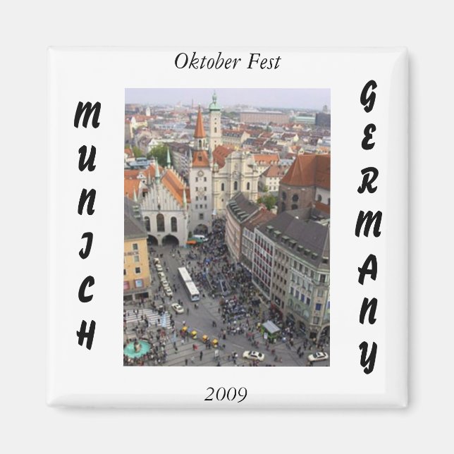 Munich Allemagne, Magnet (Devant)