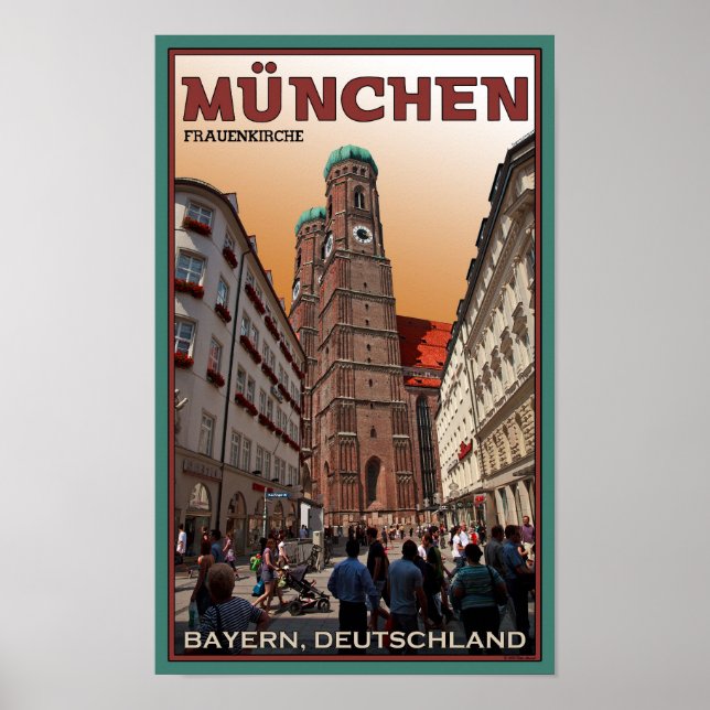 Munich - Frauenkirche Poster (Vorne)
