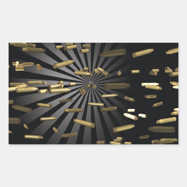 Munition Rechteckiger Aufkleber (Vorderseite)