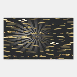 Munition Rechteckiger Aufkleber