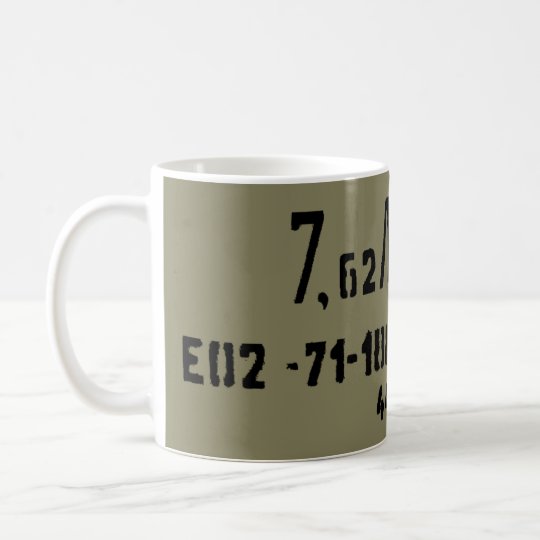 Munitions-Spam-Dose AK-47 7.62x39 Kaffeetasse