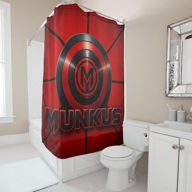 Munkus-Duschvorhang/Badezimmer-Accessoires Duschvorhang (Beispiel)
