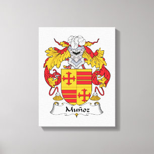 Munoz-Familienwappen Leinwanddruck