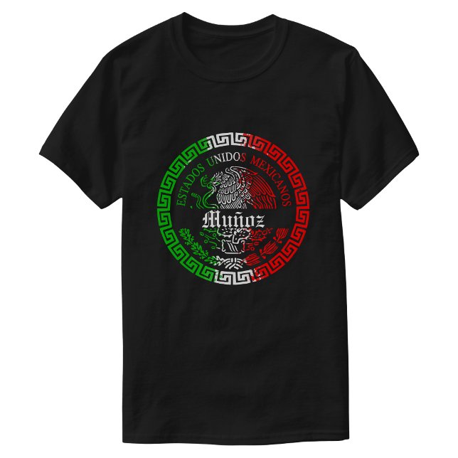 Muñoz Nachname mexico Shirt (Muñoz Last name Mexico themed T-shirt Men)