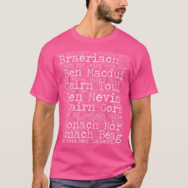 Munro Bagging - 282 Scottish Munros T-Shirt (Vorderseite)