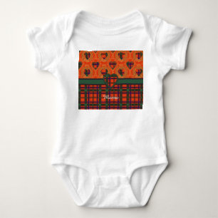 Munro Clan karierter schottischer Tartan Baby Strampler