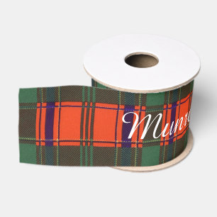 Munro Clan karierter schottischer Tartan Ripsband