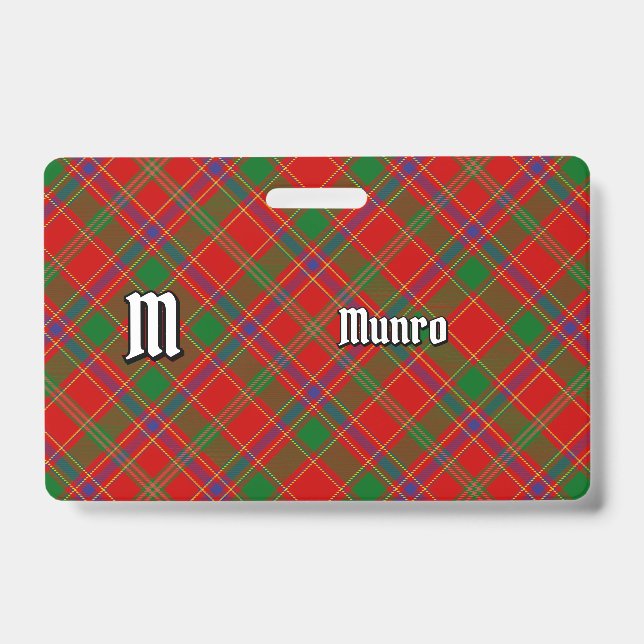 Munro Clan Tartan Ausweis (Vorderseite)