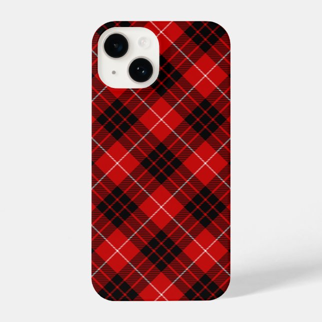 Munro Tartan kariert iPhone 14 Hülle (Rückseite)