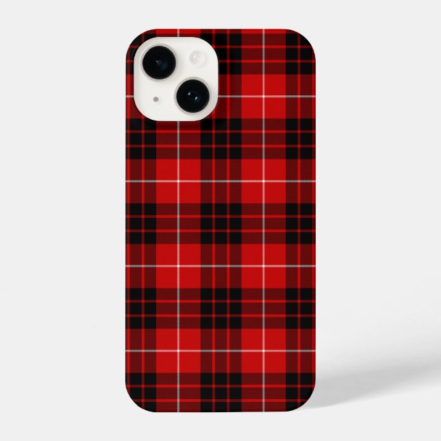 Munro Tartan kariert iPhone 14 Hülle (Rückseite)