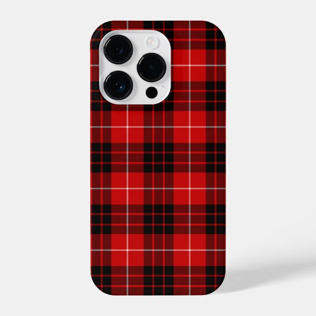Munro Tartan kariert iPhone 14 Pro Hülle (Rückseite)