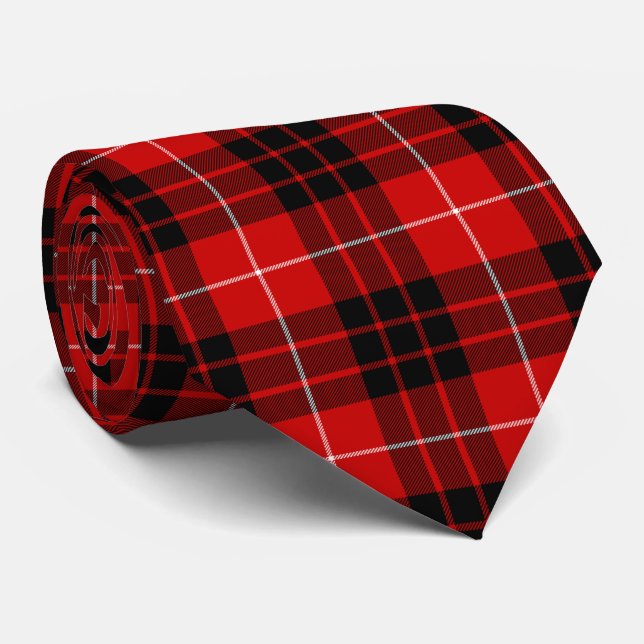Munro Tartan kariert Krawatte (Gerollt)