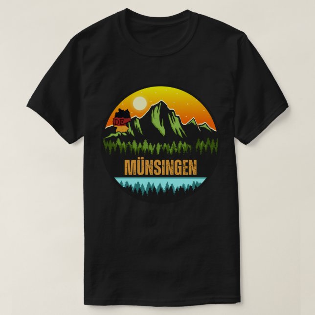 Münsingen, Baden-Württemberg, Deutschland T-Shirt (Design vorne)