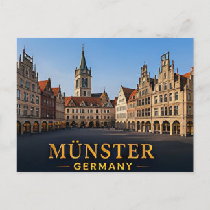 Münster Deutschland Historische Stadt Reiseziel Postkarte