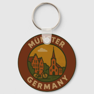 Münster Deutschland Stadt Kunst Schlüsselanhänger