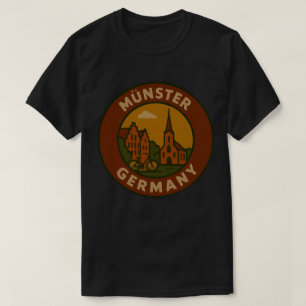 Münster Deutschland Stadt Kunst T-Shirt