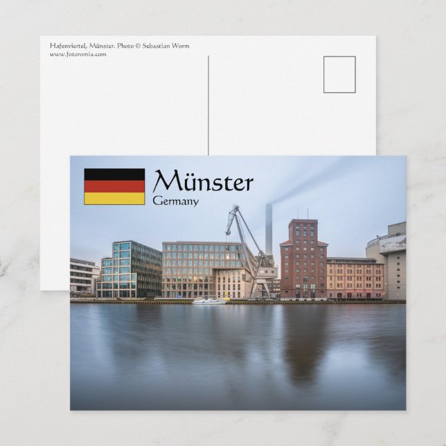 Münster Postkarte (Vorne/Hinten)