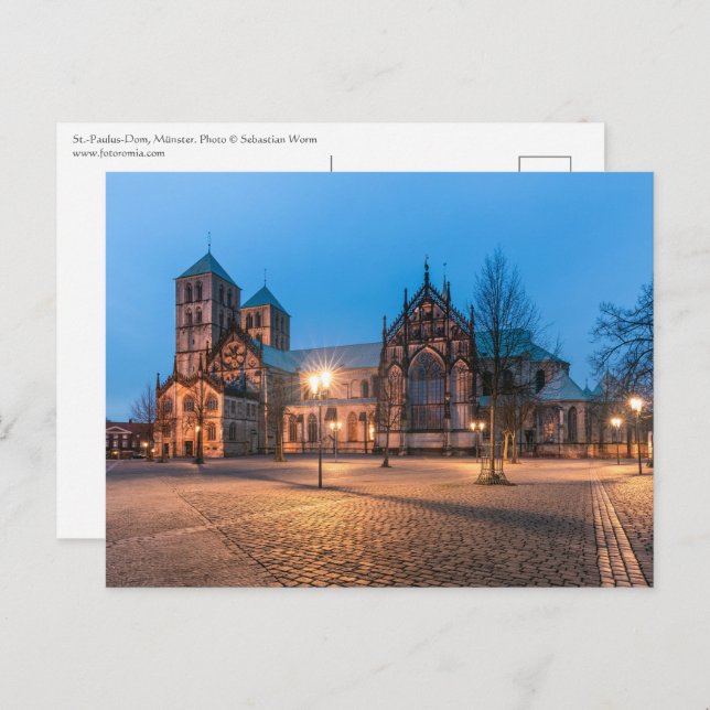 Münster Postkarte (Vorne/Hinten)