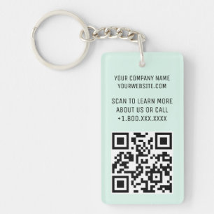 Münz-Acryl-QR-Code-Schlüsselanhänger mit Logo-Rech Schlüsselanhänger
