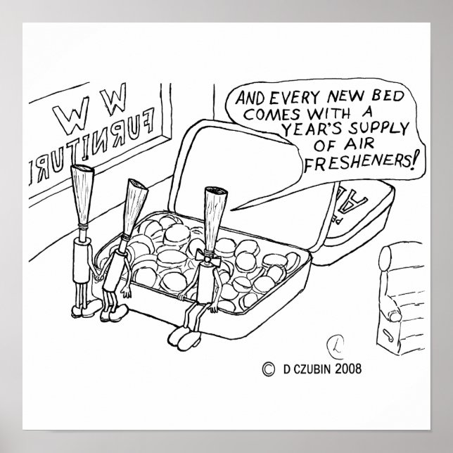 Münzbett Poster (Vorne)