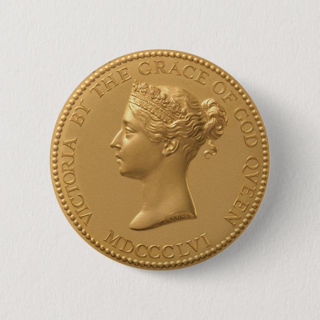 Münze der Königin-Victoria Button (Vorderseite)