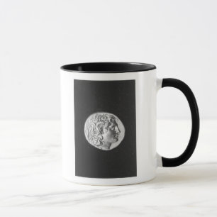 Münze, die den Kopf von Alexander der Große trä Tasse