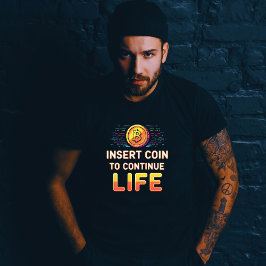 Münze einlegen, um das Retro-Gaming fortzusetzen Tri-Blend Shirt