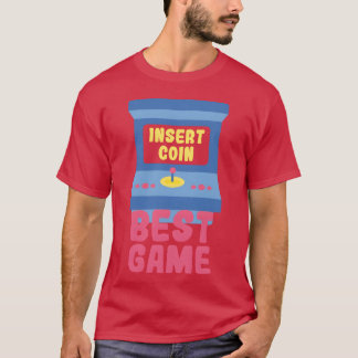 Münze einwerfen Arcade-Spiel Bestes Spiel Retro lu T-Shirt