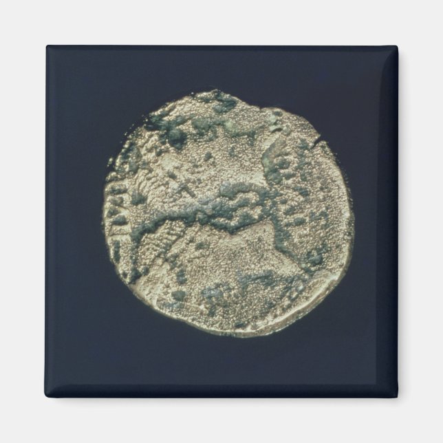 Münze mit den Köpfen von Julius Cäsar und Augustus Magnet (Vorne)