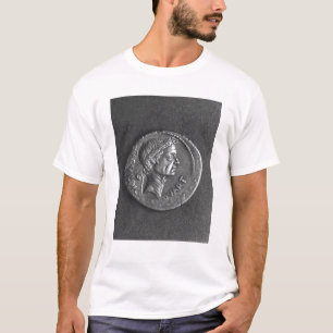 Münze mit einem Porträt von Julius Cäsar T-Shirt