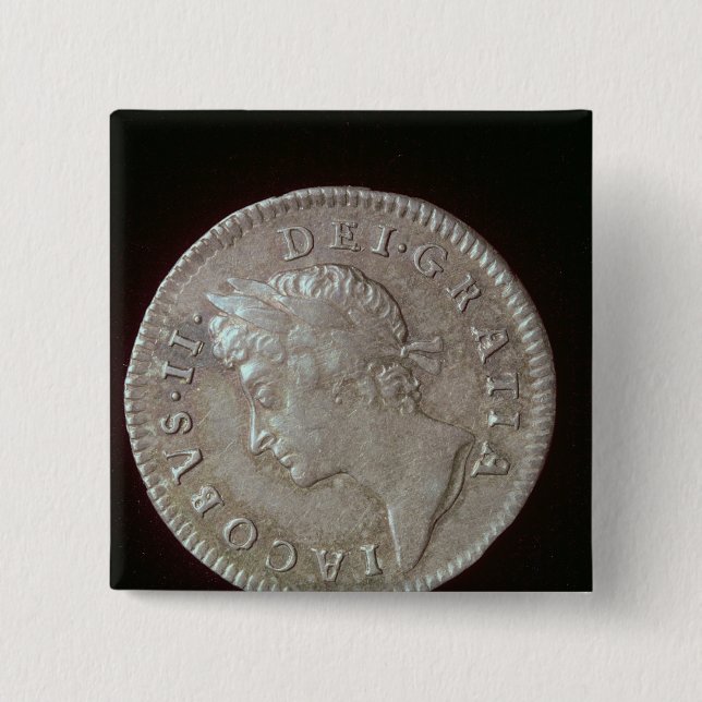 Münze von James II Button (Vorderseite)
