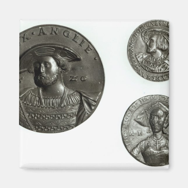 Münzen mit Henry VIII und Anne Boleyn Magnet (Vorne)
