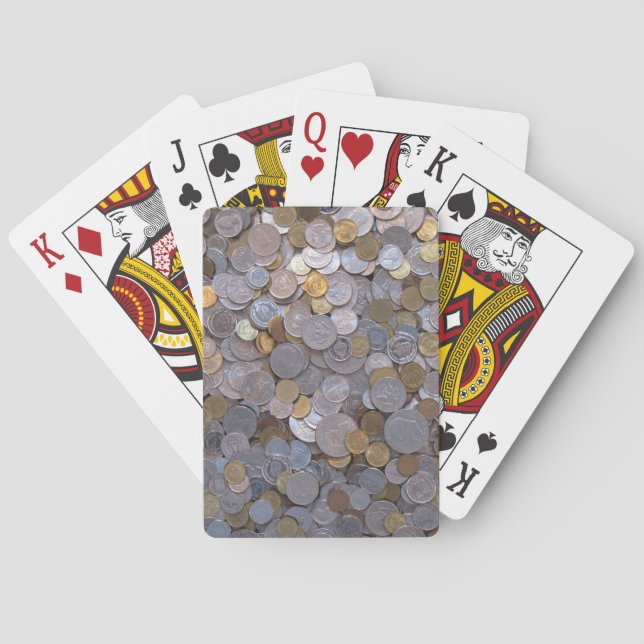 Münzen, Münzen, Münzen Spielkarten (Rückseite)