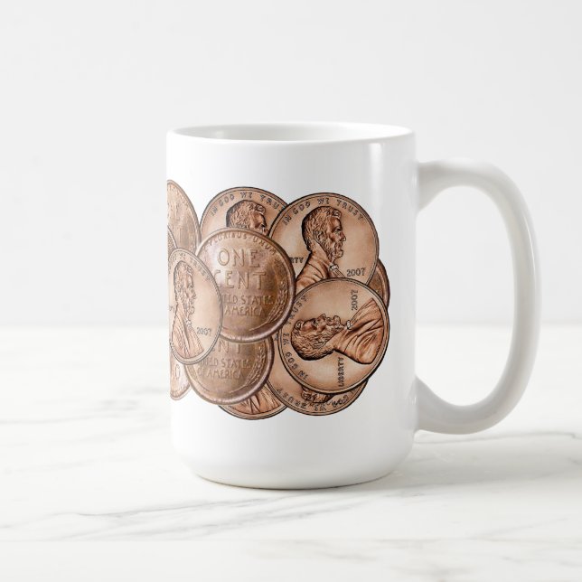 MÜNZEN-PENNYS-TASSE KAFFEETASSE (Rechts)
