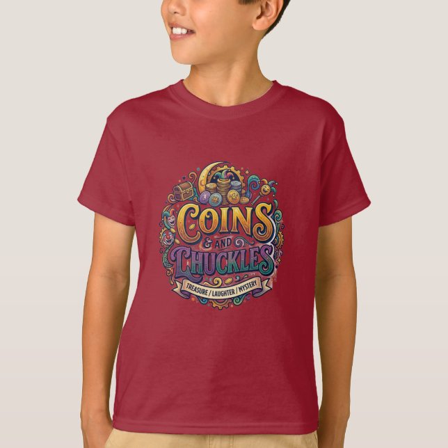 Münzen und Kichern T-Shirt (Vorderseite)