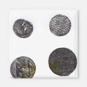 Münzen von Cunobelinus oder Cymbeline, König von Magnet