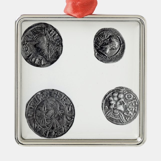 Münzen von Cunobelinus oder von Cymbeline Ornament Aus Metall (Vorne)