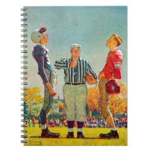 Münzen-Wurf durch Norman Rockwell Notizblock