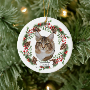 Münzkatze Keramik Ornament