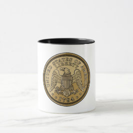 Münzkunst des Liberty Eagle der Vereinigten Staate Tasse