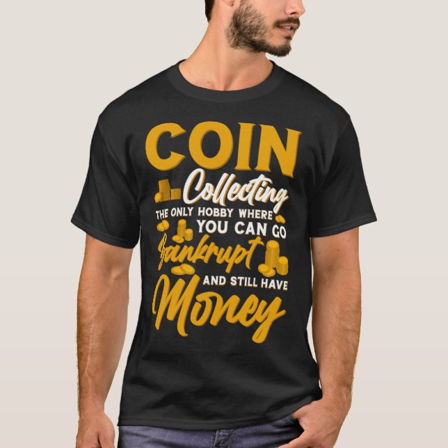 Münzsammlermünzen für Numismatiker T-Shirt (Vorderseite)